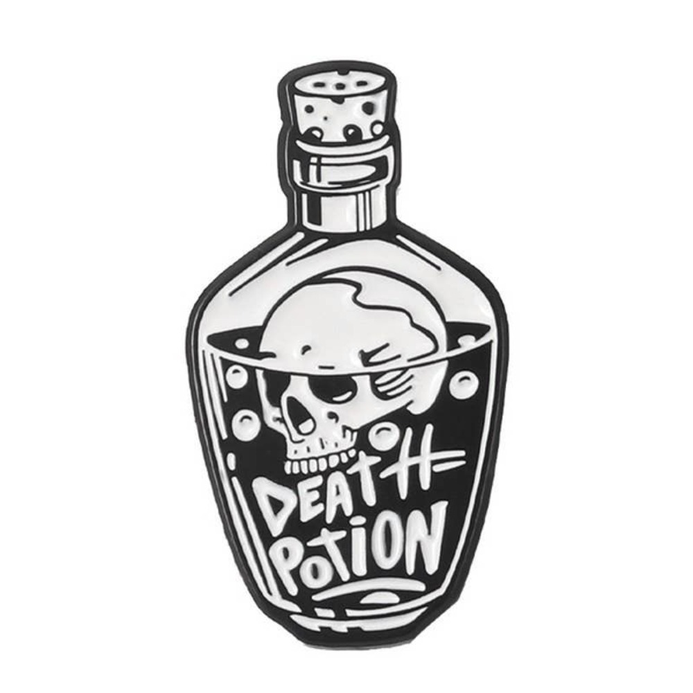 Death Potion Enamel Lapel Pin NWOT